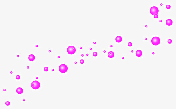 春天粉色手绘泡泡装饰免抠