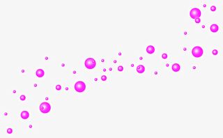 春天粉色手绘泡泡装饰免抠