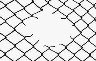 铁丝网破坏感写实纹路免抠