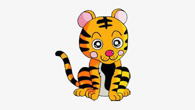卡通可爱老虎免抠