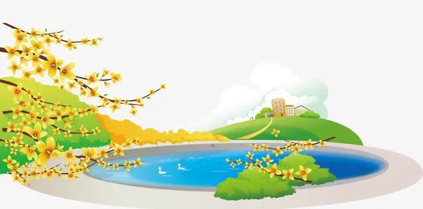 迎春花素材免抠