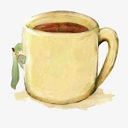 一杯奶茶插画免抠