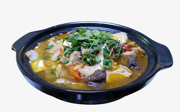 猪肚鸭血煲免抠