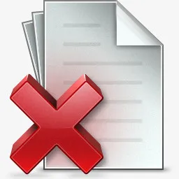 文档删除图标免抠