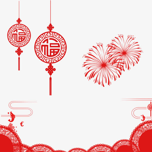 春节喜庆素材免抠手绘/卡通卡通元素