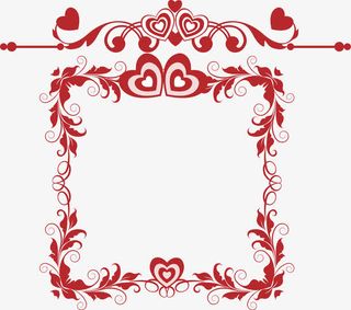 中国风花边框免抠