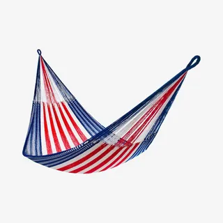 红色条纹吊床免抠