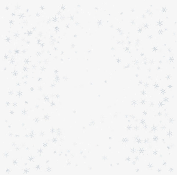 灰色漂浮雪花片免抠