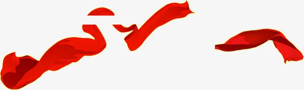 手给红色丝带优惠券免抠