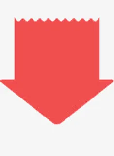 红色向下的箭头免抠