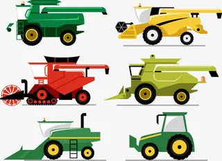 矢量农业机动车免抠