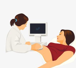 做检查的孕妇免抠