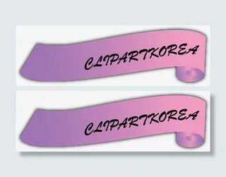 紫色标签韩国潮流免抠