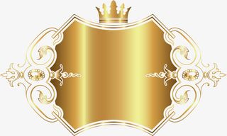 梦幻金色卡片免抠