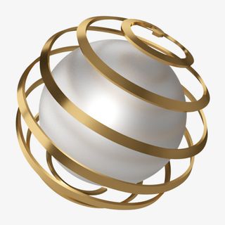 球体螺旋金属免抠