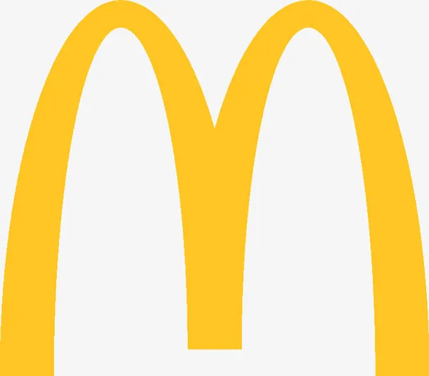 金拱门麦当劳连锁餐厅logo免抠