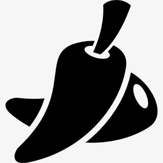 典型的墨西哥风味辣椒热图标免抠