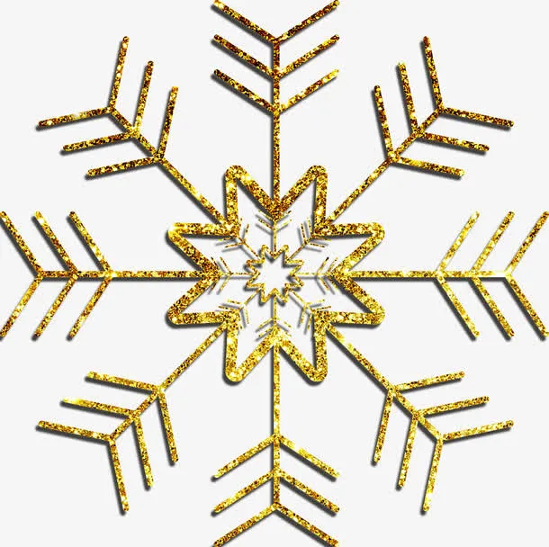 精美闪粉雪花免抠
