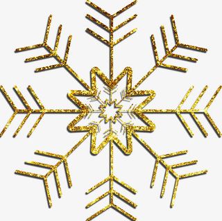 精美闪粉雪花免抠
