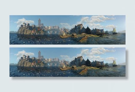 战后海上城市宽屏免抠