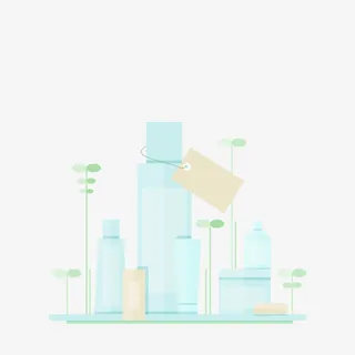 有机化妆品素材背景