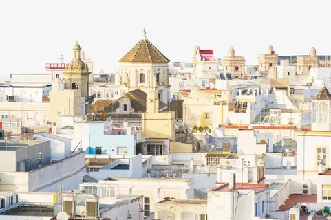 西班牙元素建筑免抠