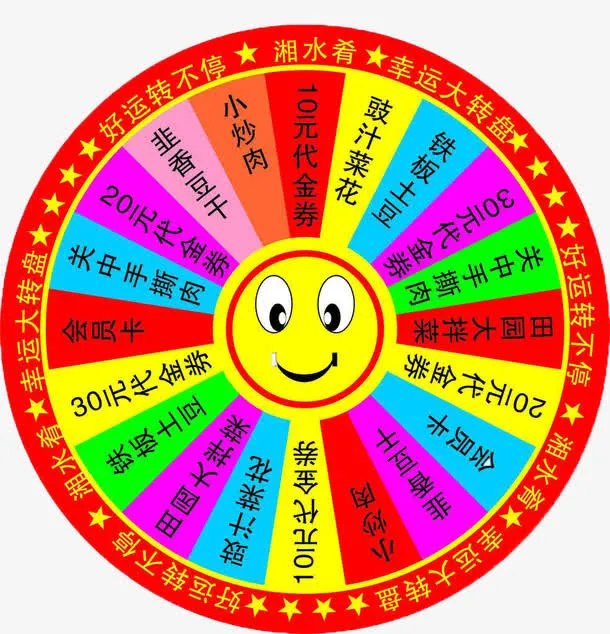 卡通抽奖界面免抠
