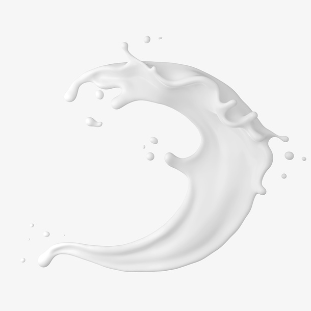 牛奶飘浮的牛奶免抠
