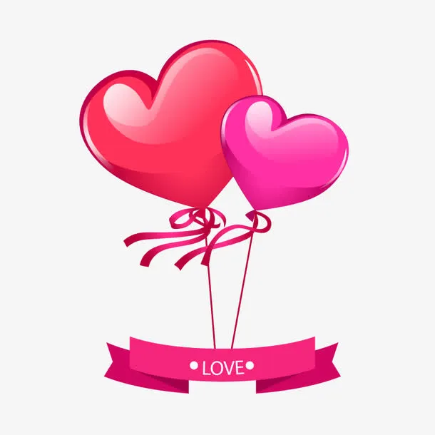矢量爱的气球免抠