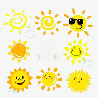 太阳简笔表情包免抠