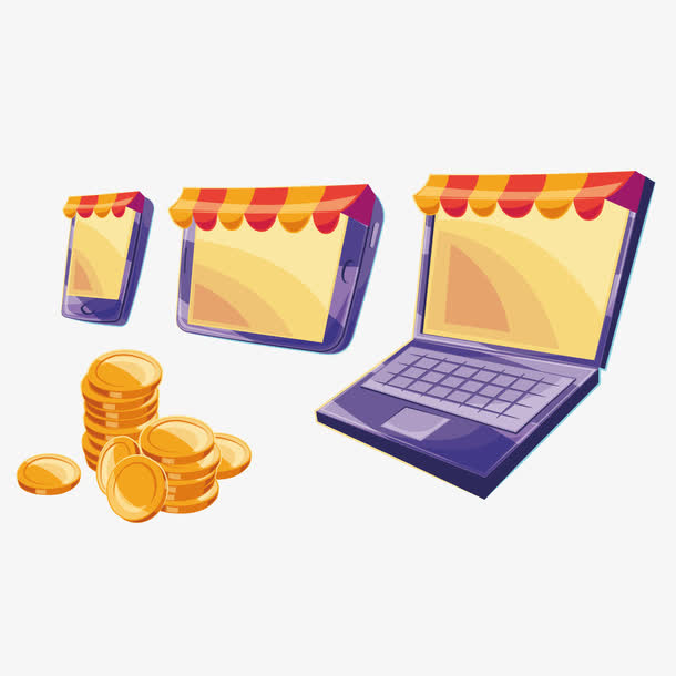 矢量网店免抠