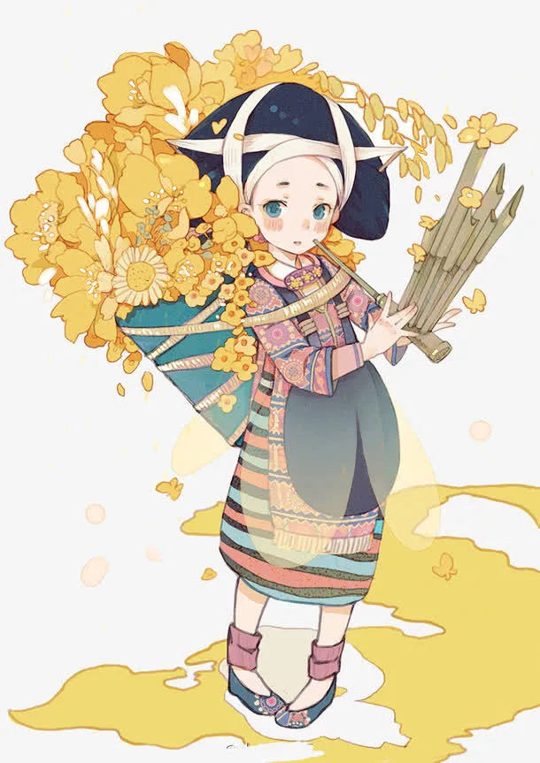 傣族女孩免抠