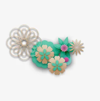 3D微立体装饰设计免抠