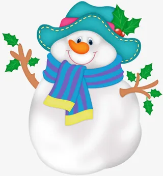 冬季卡通雪人免抠