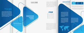 深蓝色商务邀请函免抠