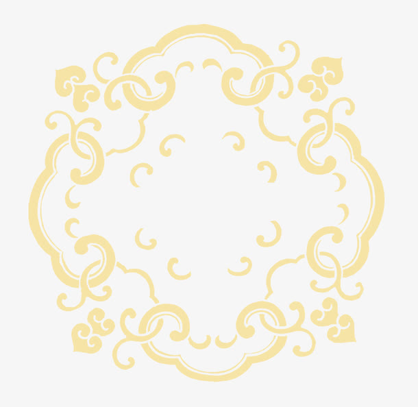 中国风圆环装饰免抠