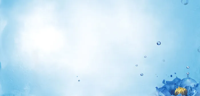 梦幻蓝水中花背景高清