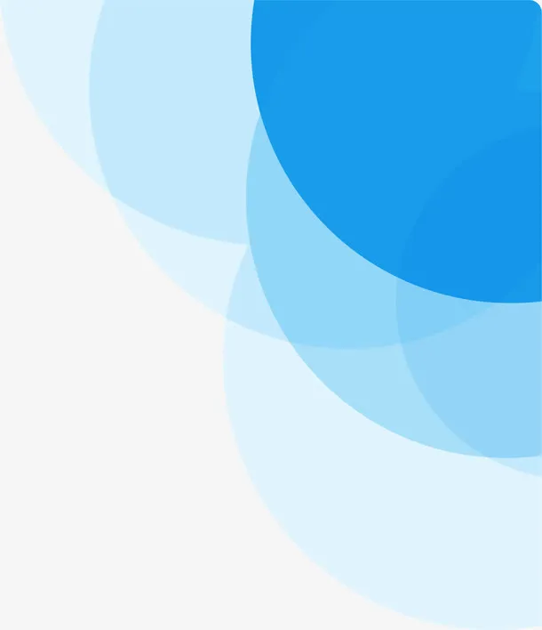 蓝色潮流圆形免抠