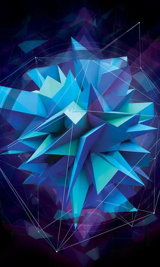 蓝色扁平H5背景高清