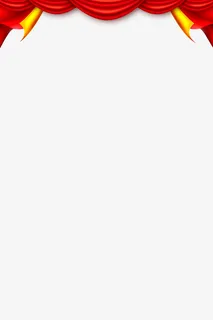 元旦新年红色喜庆红幕布免抠