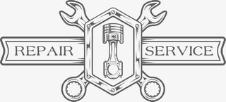 黑色酷炫企业汽车修理厂免抠图免抠