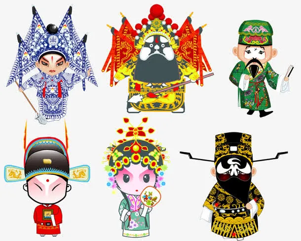 京剧卡通人物免抠