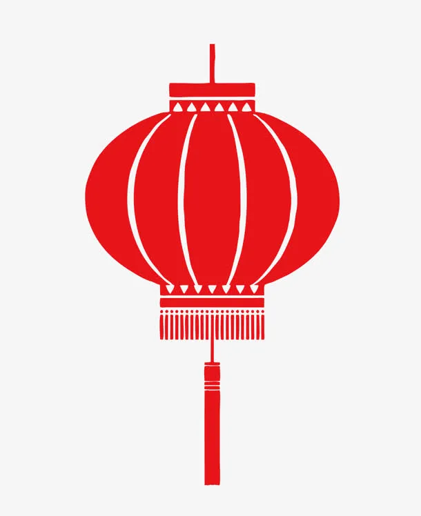 剪纸灯笼免抠