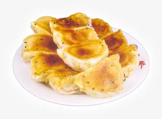 金灿灿的煎饼面包免抠