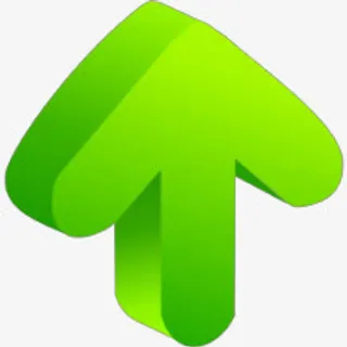 绿色向上箭头装饰免抠