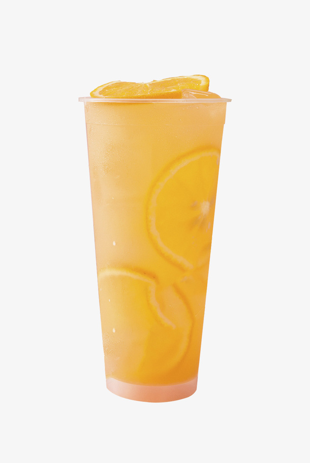 鲜橙水果茶奶茶免抠
