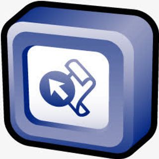 紫色箭头纸张电脑图标免抠