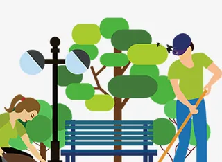 环境保护日植树日免抠