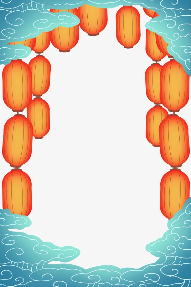 国潮装饰边框元素免抠