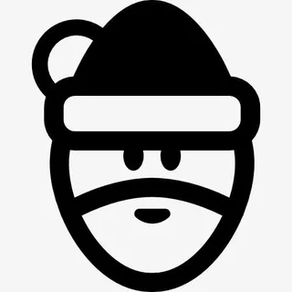 圣诞老人的脸图标免抠